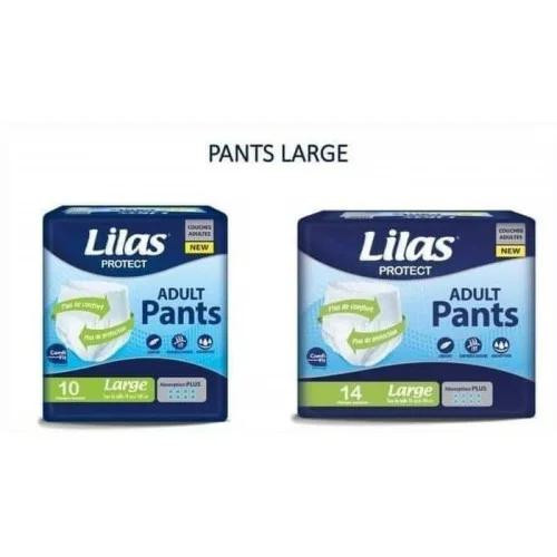 LILAS COUCHE PANTS ADULTE 10 PIECES, TAILLE L