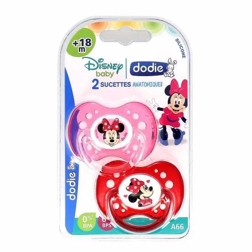 DODIE DISNEY BABY 2 SUCETTES ANATOMIQUES ROSE...