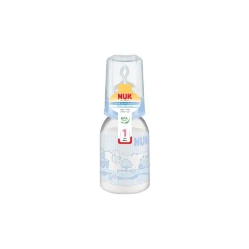 NUK BIBERON EN PLASTIQUE 0-6M BLEU 110ML