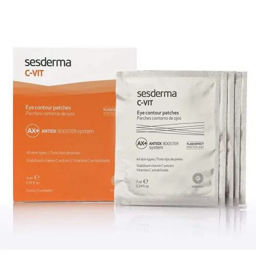 SESDERMA C-VIT PATCHS CONTOUR DES YEUX, 4ml X 5