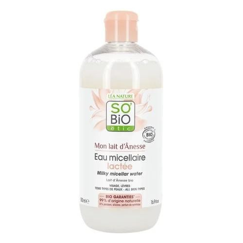 SO'BiO eau micellaire lactée au lait d'ânesse...