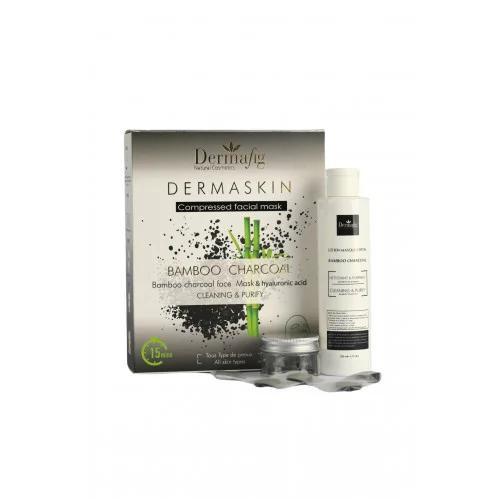 DERMAFIG DERMASKIN PACK MASQUES NETTOYANT PURIFIANT BAMBOO CHARCOAL *15