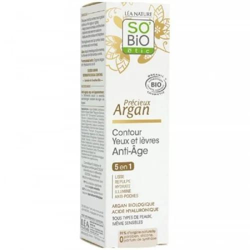 SO'BIO PRECIEUX ARGAN CONTOUR YEUX ET LEVRES...