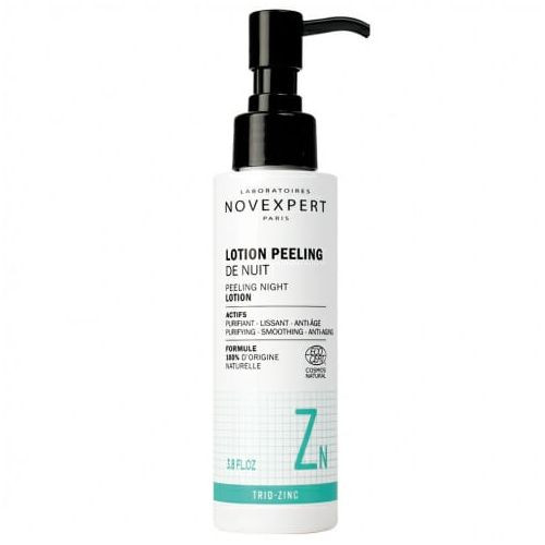 NOVEXPERT LOTION PEELING NUIT TRIO ZINC 115ML