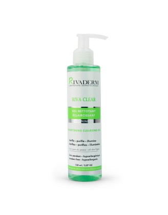 RIVA CLEAR GEL NETTOYANT ECLAIRCISSANT RIVADERM+ 50ml Gratuit 150ML