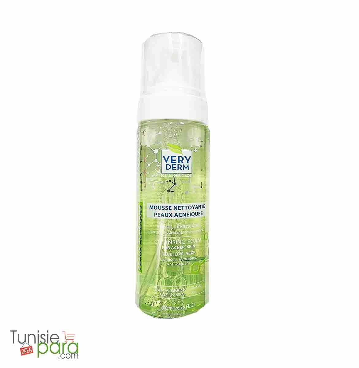 Very Derm Mousse Nettoyante Peau Acnéique 200ml