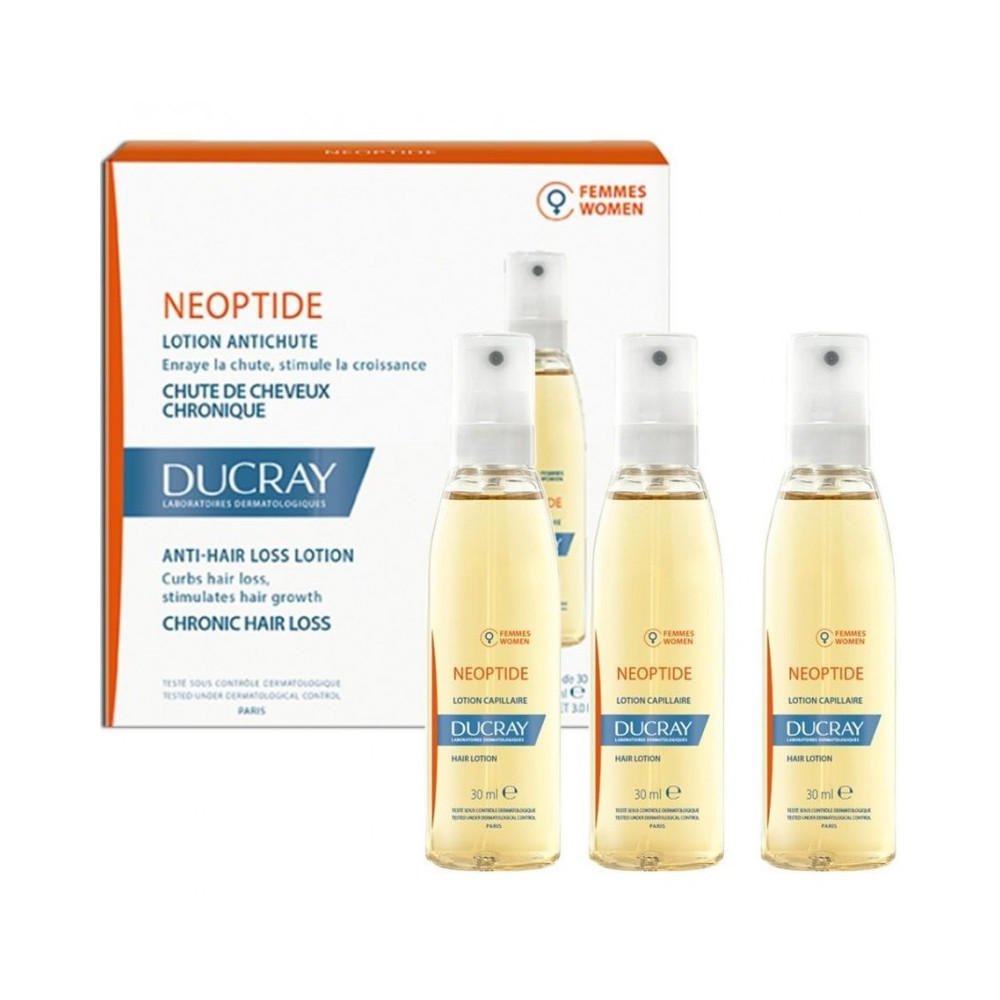 Ducray NEOPTIDE LOTION ANTICHUTE FEMME- 3 FLACONS DE 30ml