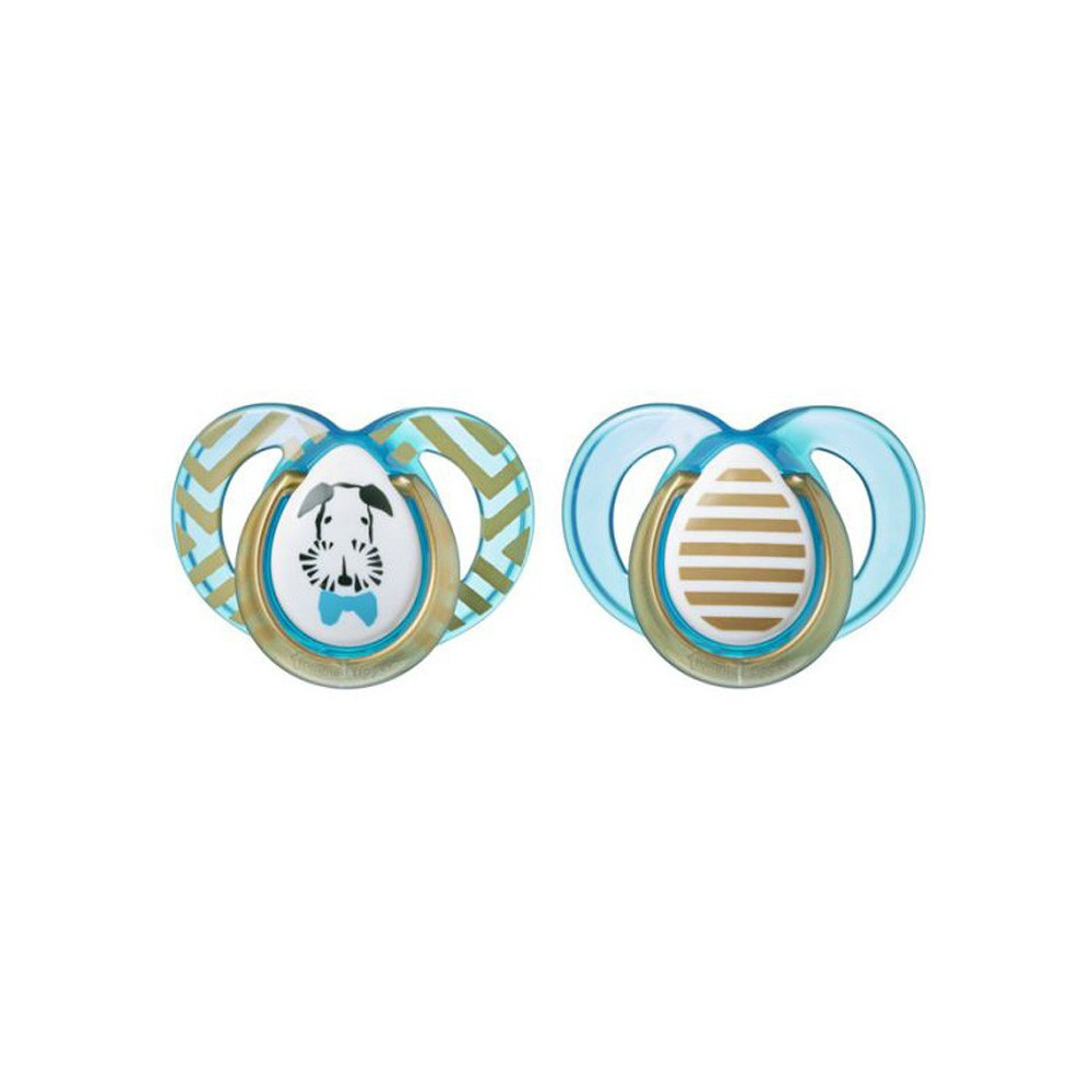 TOMMEE TIPPEE 2 SUCETTES MODA GARCONS 6-18M