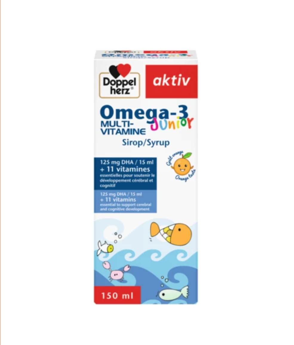 DOPPEL HERZ ACTIV OMEGA-3 JUNIOR MULTI-VITAMIN