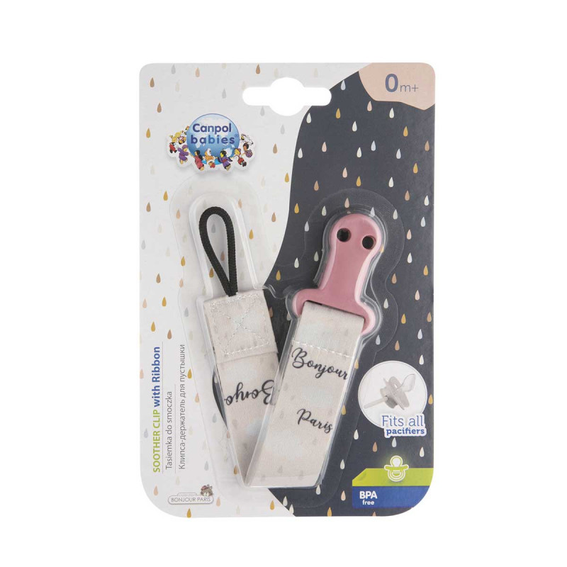 Attache sucette avec ruban - Canpol Babies "Royal Baby" - 0m+