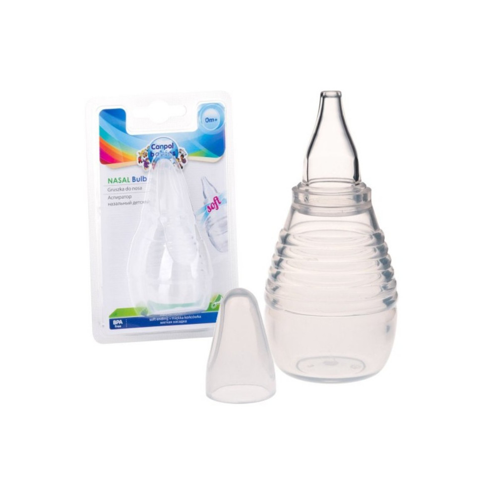 CANPOL BABIES ASPIRATEUR NASAL SILICONE TRANSPARENT
