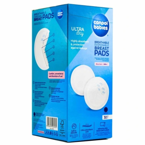 CANPOL BABIES 30 COUSSINETS D'ALLAITEMENT ABSORBANTS