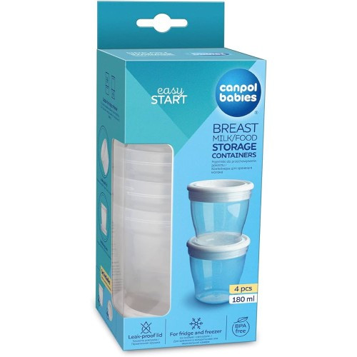 CANPOL BABIES POTS DE CONSERVATION 4 PCS 180ML