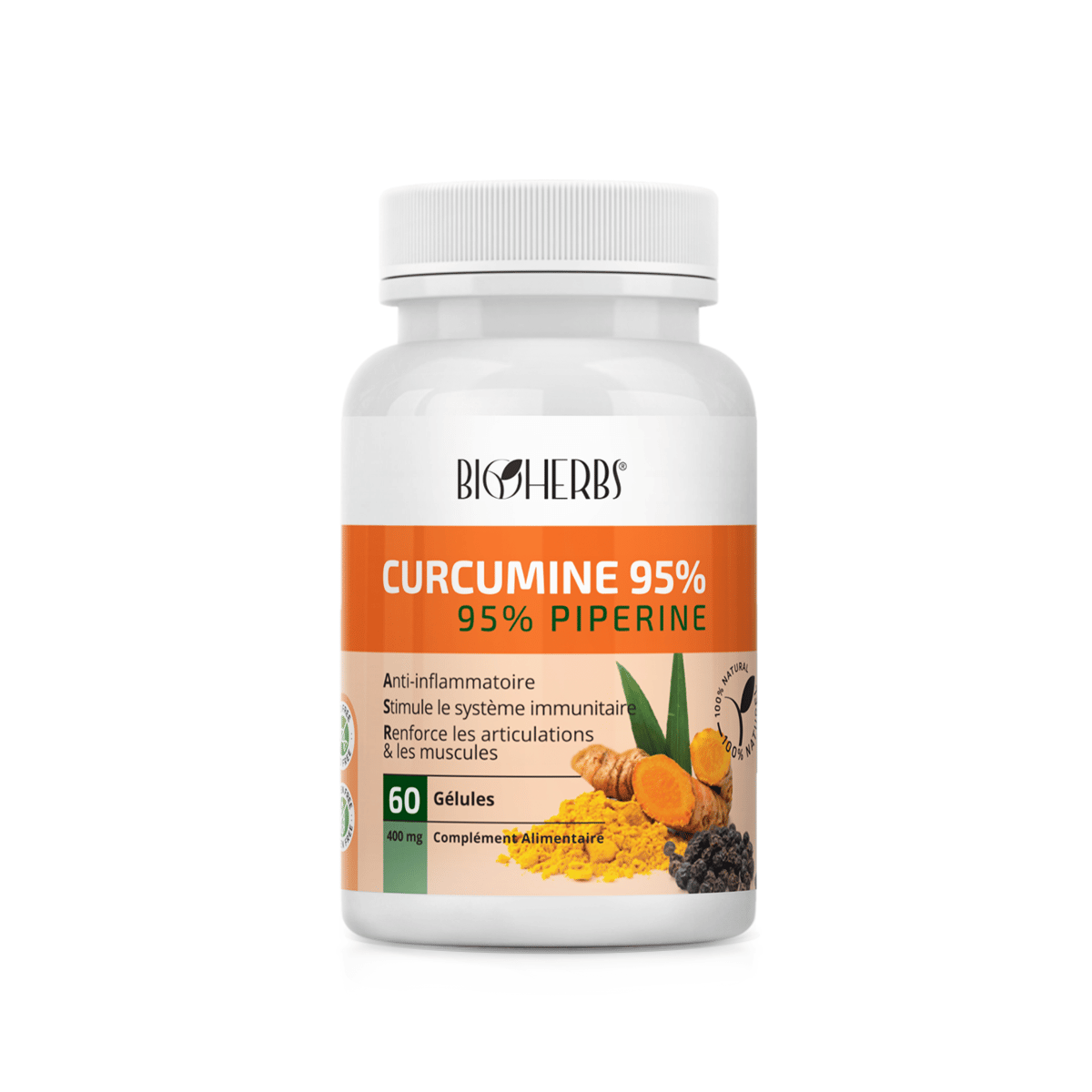 BIOHERBS Curcumine ,60 gélules