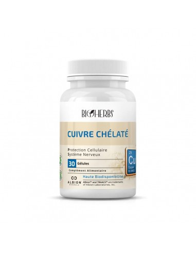 BIOHERBS Cuivre Chélaté 30g