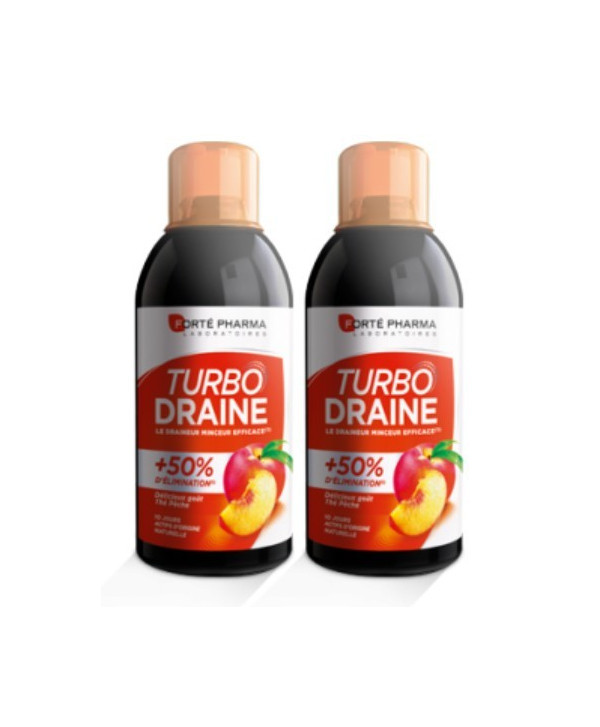 forte pharma lot 2 turbodraine peche 500ml