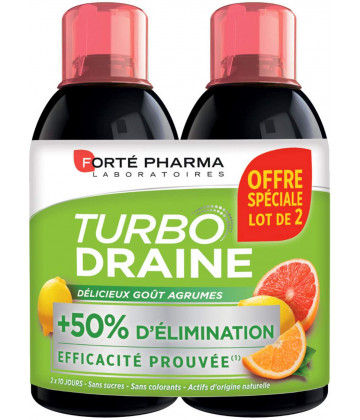 forte pharma lot 2 turbodraine agrume 500 ml