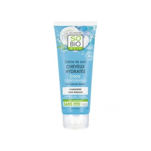 SO'BIO CREME DE SOIN CHEVEUX HYDRATES COCO BIO 100ML