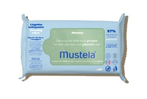 MUSTELA LINGETTES NETTOYANTES A L'AVOCAT BIO *60 LINGETTES