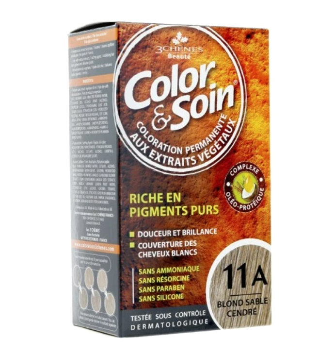 3 CHENES Color & Soin Cendré 11A Blond Sable Cendré