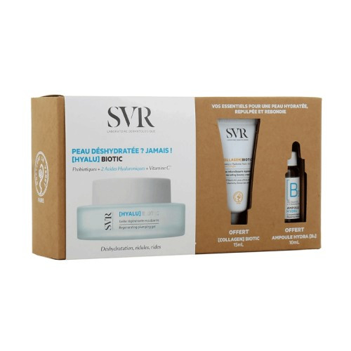 SVR COFFRET [C20] BIOTIC CREME REGENERANTE ECLAT 50ML+[COLLAGEN] BIOTIC 15ML+[B3] AMPOULE HYDRA 10ML