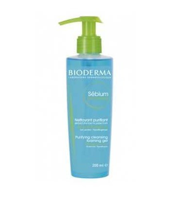 BIODERMA SEBIUM GEL MOUSSANT PURIFIANT POMPE 200ML