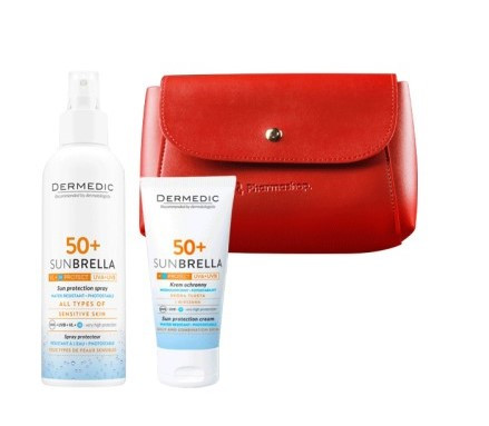 ROUTINE DERMEDIC SUNBRELLA PEAUX MIXTES À GRASSES SPF50+