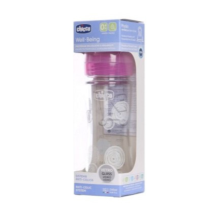 CHICCO BIBERON WELL BEING EN VERRE 240ML