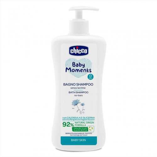 CHICCO SHAMPOOING CHEVEUX & CORPS BABY MOMENTS, 500 ml
