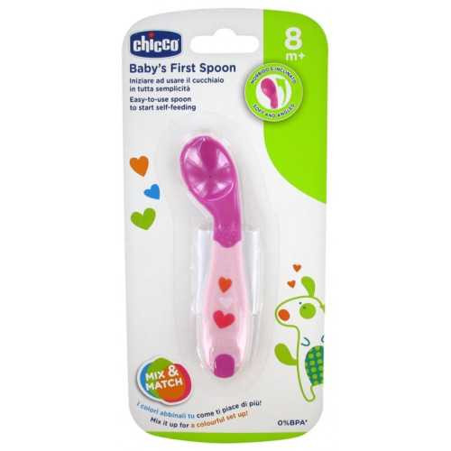 CHICCO CUILLERE SILICONE 8M+
