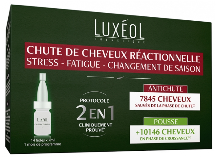 LUXEOL CHUTE DE CHEVEUX REACTIONNELLE 2EN1 BOITE 14